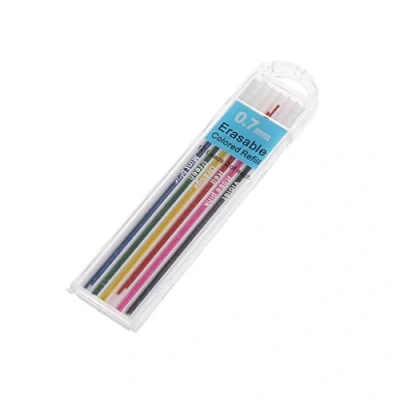 Imagen de KERDEJAR 1 Caja de 0,7 mm, lápiz mecánico Colores, Recambio, Plomo, borrable, papelería para Estudiantes