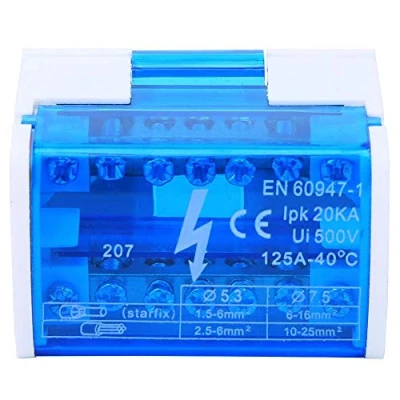 Imagen de distribución de energía Conector la Caja pandillas terminal del riel DIN, DIN bloque terminales conexiones