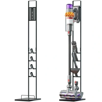 Imagen de vhbw Soporte del aspirador compatible con Dyson V15s Detect Submarine aspiradora de batería, mano gris oscuro