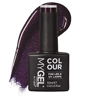 Imagen de MYLEE Esmalte de Uñas en Gel Semipermanente 10 ml [Deep Purple] UV/LED Nail Art Manicure Pedicure para Uso Profesional y Doméstico Larga Duración Fácil Aplicar