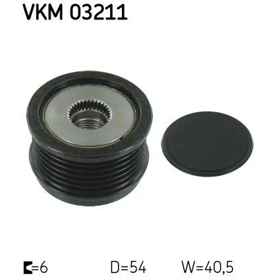 Imagen de SKF VKM 03211 Rueda Libre Alternador 40,5 FIAT: BRAVO 2, Tipo Berlina, Familiar