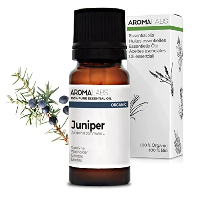 Imagen de BIO Aceite Esencial Enebro 10mL 100% Puro, Natural, Quimiotipado y Certificado AB Aroma Labs (Marca Francesa)