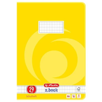Imagen de Herlitz 3322906 Cuaderno (A4, a cuadros, diseño 29, 16 páginas, 6 motivos, 10 unidades)