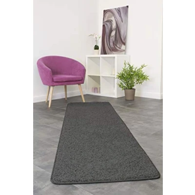 Imagen de misento Alfombra, Gris, 70 x 250 cm