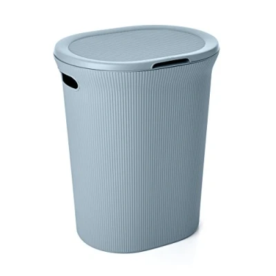 Imagen de Tatay Baobab Cesto para la Ropa Sucia con Tapa, 40 l, plástico Polipropileno, Azul, 41 X 33 50