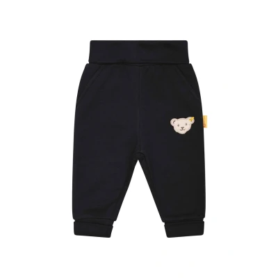 Imagen de Steiff Joggingteddymotiv Unisex Pantalones deportivos para niños, Talla: 3m, Schwarz