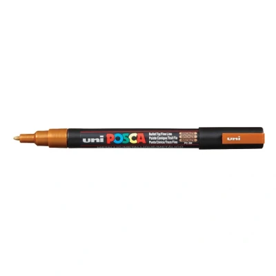 Imagen de Faber Castell Posca ROTULADOR Uniposca PC 3M Metalizado Bronce, Color Dorado, Estándar (PX123711000)