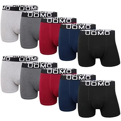 Imagen de L&amp;K Pack de 10 Bóxer Algodón Calzoncillos para Hombre Suaves y Cómodos 11116UN 3XL