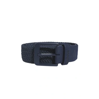 Imagen de adidas Cinturón elástico trenzado para hombre, azul marino universitario, M/L, Collegiate Navy, M/L
