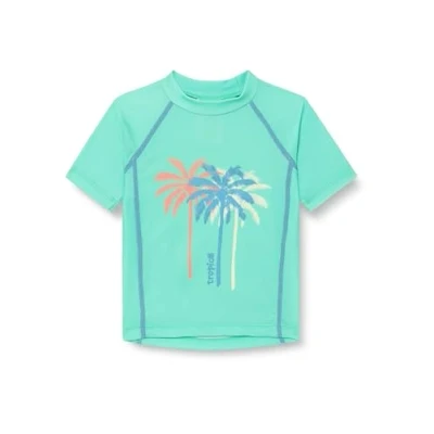 Imagen de Playshoes, Camisa de protección Sarpullido Niñas, Mint Kurz Palmen, 86/92
