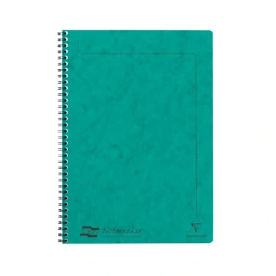 Imagen de Clairefontaine 4863Z A Notemakers Europa Green Cuaderno de espiral A4 21x29,7 cm 120 páginas rayadas desmontables Papel blanco 90 g / m2 Cubierta tarjeta brillante
