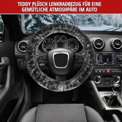 Imagen de WALSER Teddy 20095 Funda cubierta para el volante 37 39 antracita