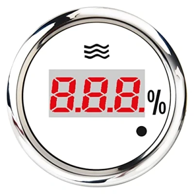 Imagen de Sensor de nivel líquido indicador agua Digital 52mm, tanque 240 33 Ohm, puntero 0 190ohm, 9 32V for coche y ba