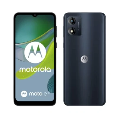 Imagen de Motorola Moto (e13, Pantalla HD+ de 6.5 Pulgadas, Sistema cámara Alimentado por IA, Dolby Atmos, batería 5000 mAh, 2/64 GB, SIM Dual), Negro cósmico