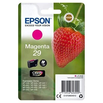Imagen de Cartucho de tinta Epson 29 Magenta Para Expression Home XP 235, 332, 335, 432, 435