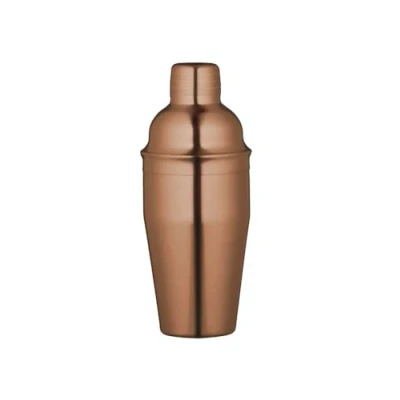 Imagen de BarCraft Coctelera con Colador, Caja Regalo, Acero Inoxidable, Acabado en Cobre, 500 ml
