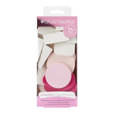 Imagen de Brushworks Set de 24 Piezas Esponja Maquillaje Diferente 21 g (5060455141142)