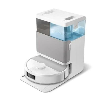 Imagen de iRobot Roomba Plus 505 Combo con Base AutoWash multifunción y autolimpiable, mopas DualClean PerfectEdge, PrecisionVision IA, Clearview Pro LiDAR, Secado Aire Caliente mopas, 75 días autovaciado