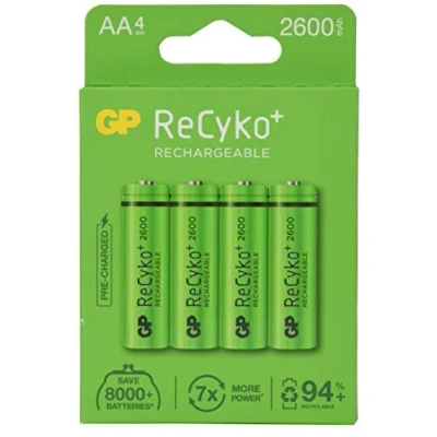 Imagen de ReCyko+ Paco de 4 pilas recargables AA 2600 serie, NiMH, min. 2600mAh