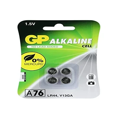 Imagen de GP 05076 AC4 Pilas alcalinas de botón 76 a (V13GA/L1154), 4 Unidades