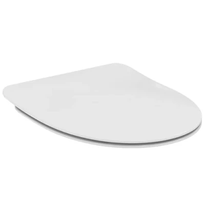 Imagen de Ideal Standard i.life a Asiento Con tapa de inodoro, Diseño fina, Redondo, opción liberación rápida y resistente los UV, Duroplástico, Blanco