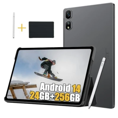 Imagen de Blackview Tab16PRO Juegos Tablet 11 Pulgadas, 24GB+256GB+2TB Android 14 Gaming Tablet, 4G LTE + 5G WiFi PC, 2K FHD+, 7700mAh, 13MP, Modo PC,Tipo C, Bolígrafo Inteligente Funda