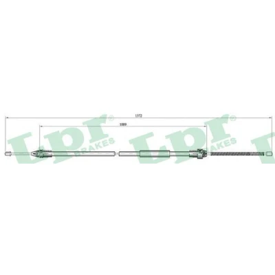 Imagen de LPR C0134B Cable de Freno Mano 1355/1090 Tambor RENAULT: CLIO 2