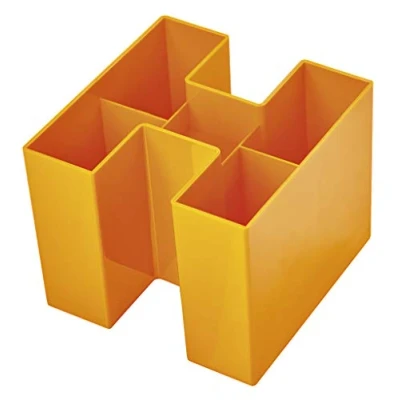 Imagen de Han Bravo Organizador de escritorio (109 x 109 90 mm, 5 compartimentos), color Trend Colour orange