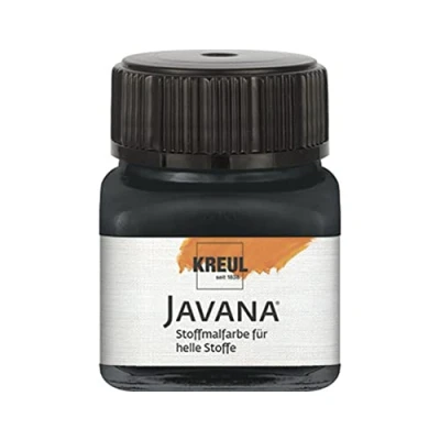 Imagen de KREUL 90910 Pintura para textil translúcida negro 20ml. JAVANA TEX