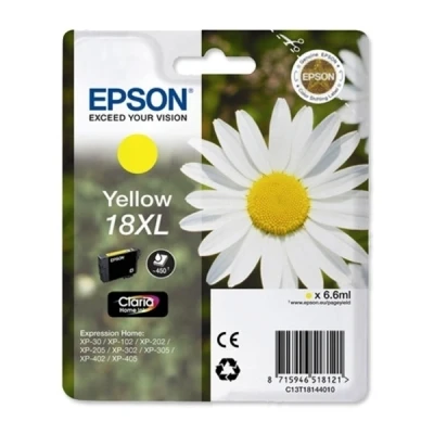 Imagen de Cartucho De Tinta Amarillo Epson 18xl C13t18144012