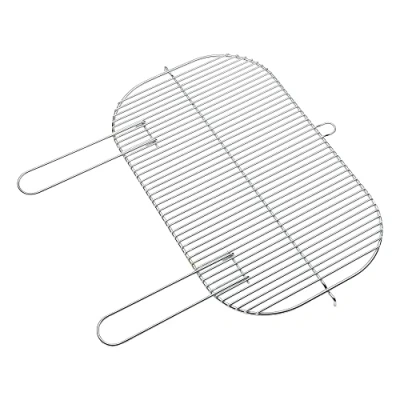 Imagen de Barbecook Parrilla ovalada con asas, 55 x 33,6 cm, para barbacoa de carbón Loewy y Arena acero inoxidable, fácil limpiar