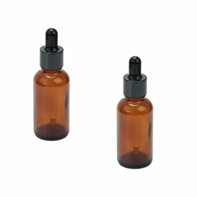 Imagen de Movilideas 2 Unds. Botellas con cuentagotas Cristal Marron para Aceites Esenciales, Masajes, Aromaterapia, Botella de Laboratorio 30 ml