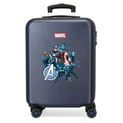 Imagen de Joumma Marvel Avengers Legendary Maleta de Cabina Azul 38x55x20 cms Rígida ABS Cierre combinación Lateral 35L 2 kgs 4 Ruedas Dobles Equipaje Mano