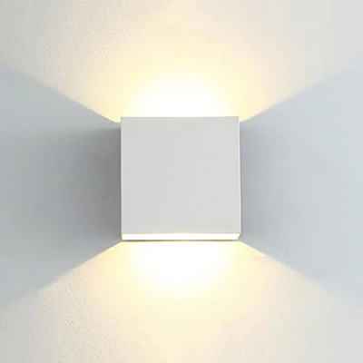 Imagen de CYUaoao 1 Pieza de 7W Aplique LED Pared Interior/Exterior AC86V AC265V Blanco Cálido 3000K Lámpara Impermeable Ip65 para Dormitorio Salón