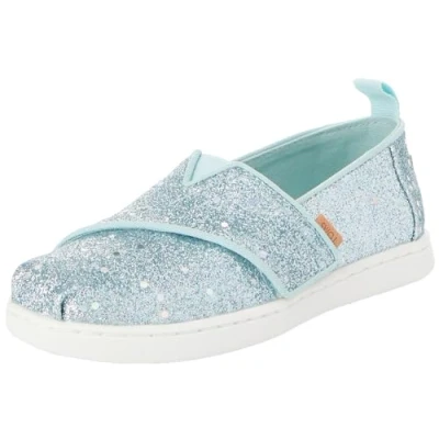 Imagen de TOMS Classic Alpargata, Mocasín Plano, Light Mint Cosmic Glitter, 30.5 EU