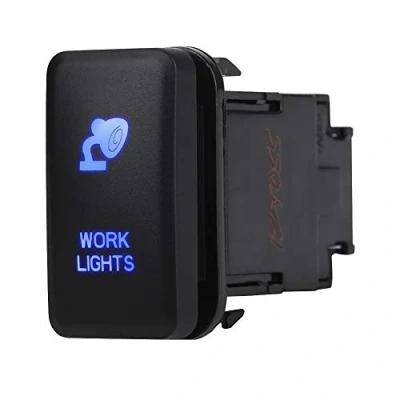 Imagen de Barra de luces LED Interruptor basculante ENCENDIDO APAGADO Luz LED, 12V Azul Auto Car On Off Para Hilux Landcruiser VIGO(WORK LIGHTS Pattern)