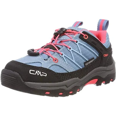 Imagen de CMP Kids Rigel Low Trekking Shoe Wp, Zapatillas de Senderismo Unisex niños, Turquesa (Clorophilla Red Fluo 89bd), 28 EU