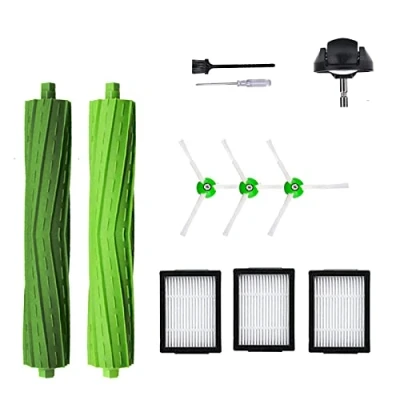 Imagen de Accesorios de Piezas Repuesto para aspiradora iRobot Roomba i7 i6 i8 i3 i4 i1 e5 e6 I E Series, 1 Cepillo Giratorio, Rueda giratoria Delantera, 3 filtros y cepillos Laterales