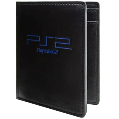 Imagen de Original Hardware PS2 Consola de Entretenimiento Greatness Awaits! Billetera/Cartera Bi Fold Bolsillo para Monedas &amp; Tarjetero, Negro