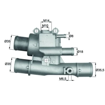 Imagen de MAHLE ORIGINAL TI 124 88 Termostato, refrigerante sin junta FIAT: Marea Berlina, Brava Hatchback, BRAVO 1