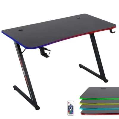 Imagen de Mesa Gaming AMSTRAD AMS DESK120Z LED AURA