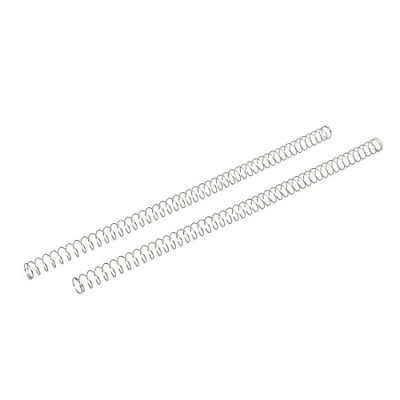 Imagen de sourcing map 0,8mm x 12mm 305mm 304 Inoxidable Acero Compresión Resorte Plateado Tono 2Uds