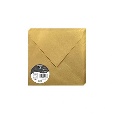 Imagen de Clairefontaine 50023 C Pack de 20 sobres 16, 50 x 0, 10 cm, color dorado