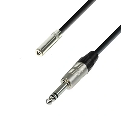 Imagen de Adam Hall Cables 4 STAR BYV 0300 Cable de Extensión para Auriculares Minijack 3,5 mm estéreo a Jack 6,3 3 m