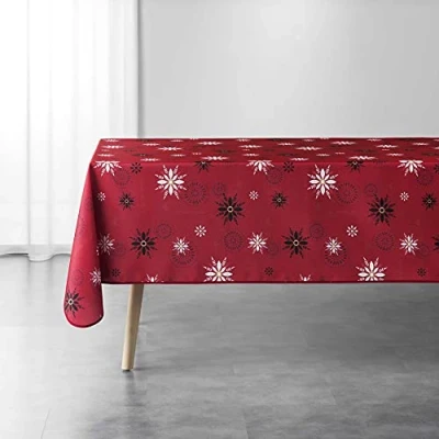 Imagen de Douceur d&#039;Intérieur ENCHANTE Mantel Rectangular (150 x 300 cm), Color Rojo