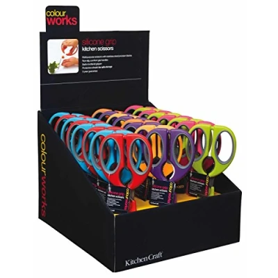 Imagen de Kitchen Craft Colourworks Tijeras con vainas, juego de 24, color rojo