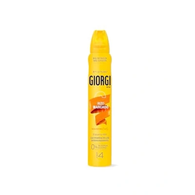 Imagen de Giorgi Line Espuma Rizo Marcado 24h, Anti Encrespamiento e Hidratación, 0% Siliconas y Alcohol, Fijación 4 250 ml, El embalaje puede variar
