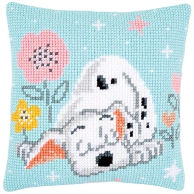 Imagen de Vervaco Cojín de Punto Cruz Disney dálmata, Stick vorgezeichnet Cojín, vorbeze Cumple, algodón, Multicolor, 40 x 0,3 cm