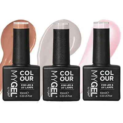 Imagen de MyGel by MYLEE Esmalte en Uñas de Gel The Nudes Trio (3x10ml) UV/LED Nail Art Manicure Pedicure para uso Profesional el Salón y Hogar Larga duración Fácil Aplicar