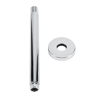 Imagen de Hyuduo Brazos de Ducha, Extensor Cabezal ducha Para Montaje En Techo, Extensión Tubo Brazo Superior Acero Inoxidable G 1/2 (Acabado Cromado)(20Cm/8In),brazo